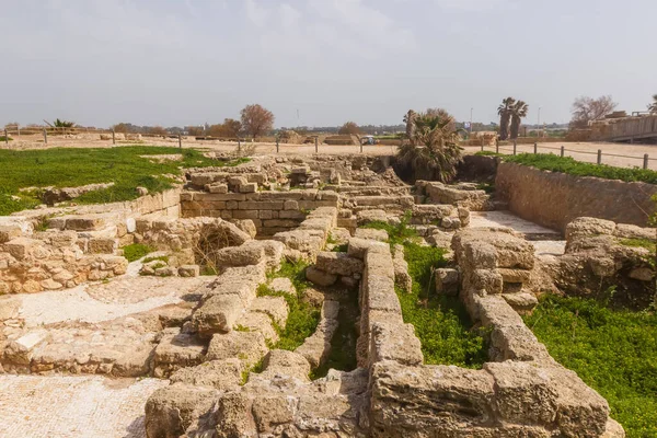 Ruins Buildings Caesarea Israel — Fotografia de Stock