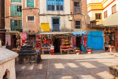 Swayambhunath, Nepal 'deki zemin ve binalar