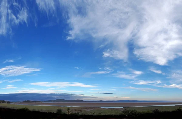 Panoramablick Auf Die Küste Bei Grange Über Sand Cumbria Der — Stockfoto
