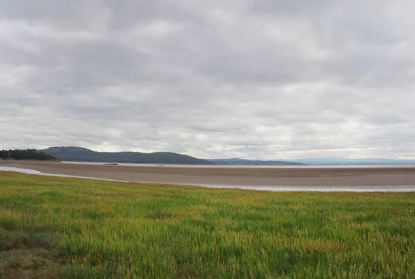 Blick Auf Die Küste Bei Grange Über Sand Cumbria Mit — Stockfoto