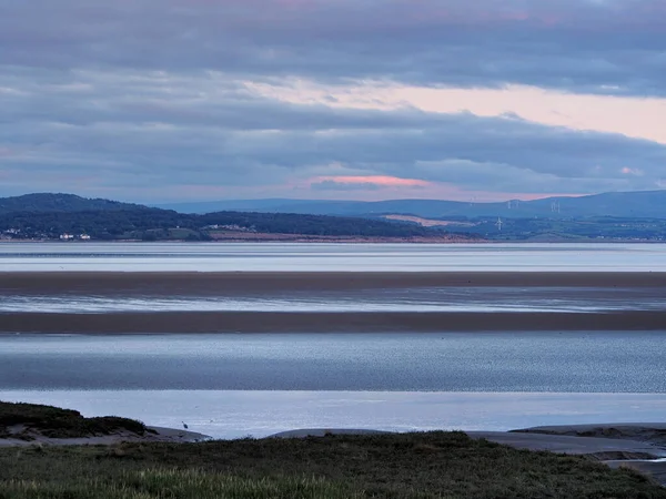 Blick Auf Die Küste Bei Grange Über Sand Cumbria Der — Stockfoto