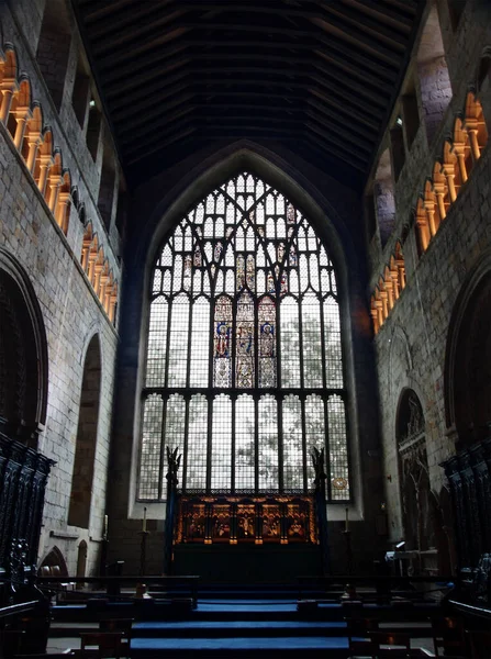 Cartmel Cumbria United Kingdom Sseptember 2021 Interior Historic Medieval Cartmel — стоковое фото