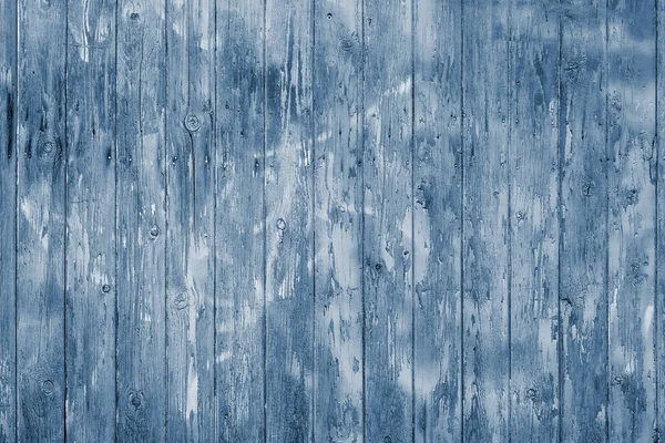 Blue Toned Old Distressed Wooden Plank Wall Background — Foto de Stock