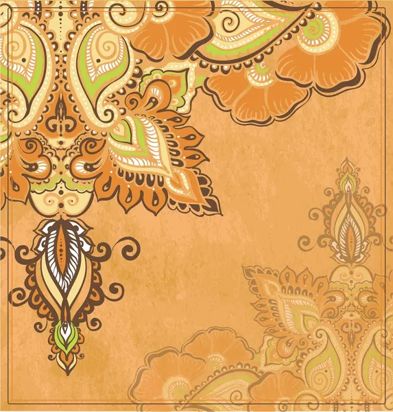 Indiska dekorativa bakgrund — Stock vektor