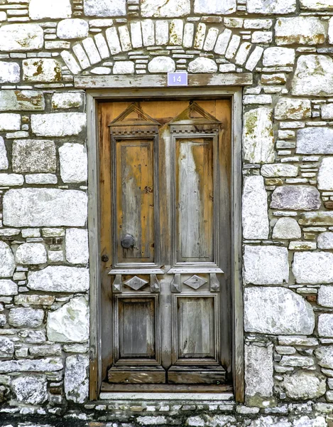 오래 된 Datca, Mu에에서 나무로 되는 문? 라, 터키 — 스톡 사진