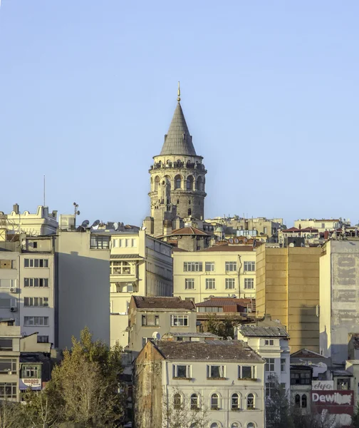 Galata Kulesi ve istanbul görünümü — Stok fotoğraf