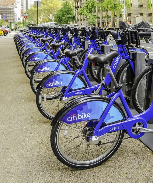 Citi cykel i new york Royaltyfria Stockbilder