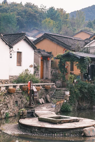 Сценарий Древнего Города Тяньпу Даван Синьян Хэнань — стоковое фото
