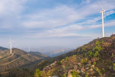Xinyang, Henan 'daki Dabie Dağı Manzarası