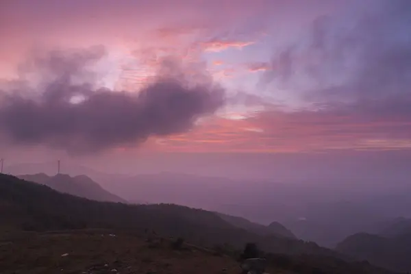 Pemandangan Gunung Dabie Xinyang Henan — Stok Foto