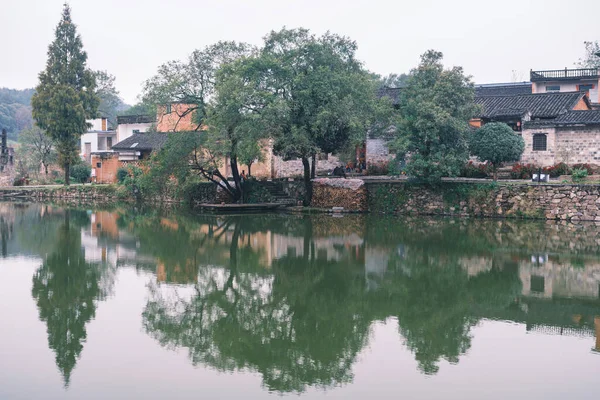 Landskap Dingli Bay Ancient Town Xinyang Henan — Stockfoto