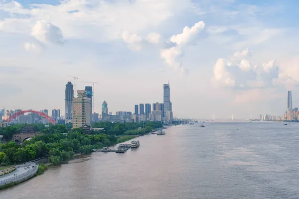 Skyline Der Stadt Wuhan Hubei China — Stockfoto