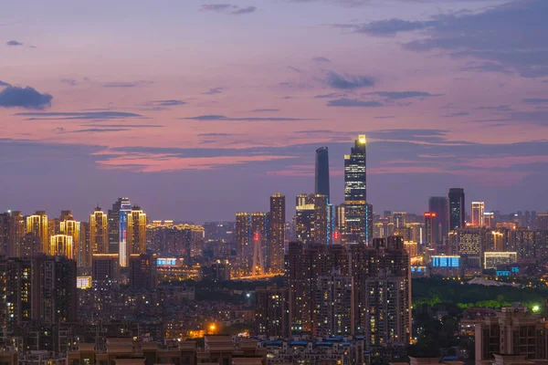 Wuhan Stad Skyline Landschap Hubei China — Stockfoto