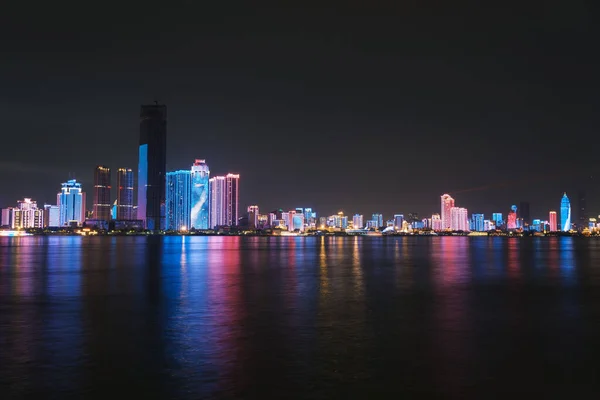 Wuhan Cidade Skyline Cenário Hubei China — Fotografia de Stock