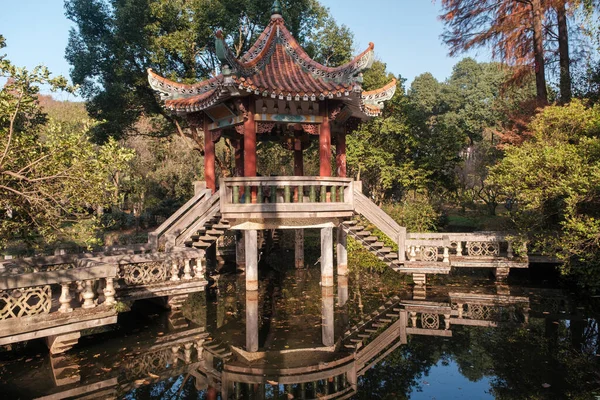 Paisajes Otoño Jardín Botánico Wuhan Hubei China — Foto de Stock