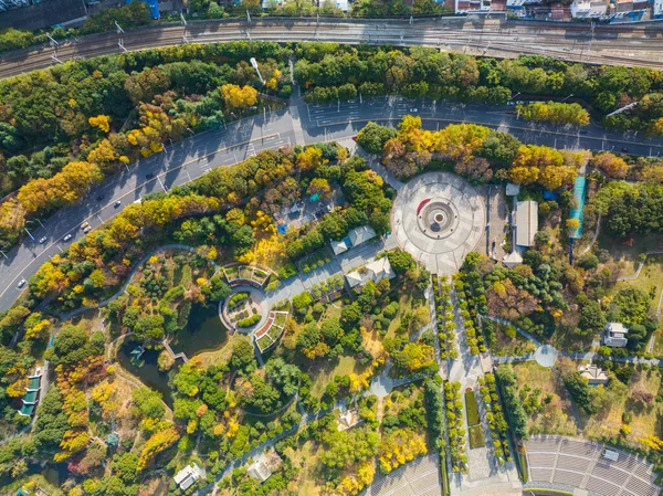 Autumn Scenery Yuehu Park Wuhan Hubei China — Stock Photo, Image