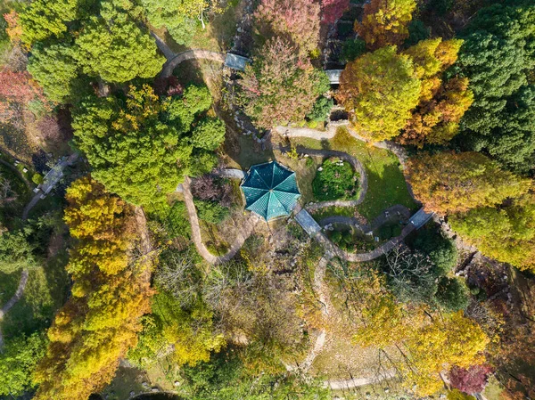 Paisaje Otoñal Del Parque Yuehu Wuhan Hubei China — Foto de Stock