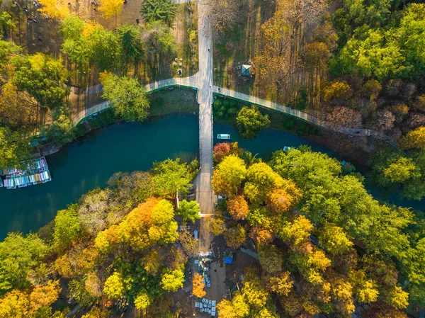 Park Wyzwolenia Wuhan Późna Jesień Dekoracje Hubei Chiny — Zdjęcie stockowe