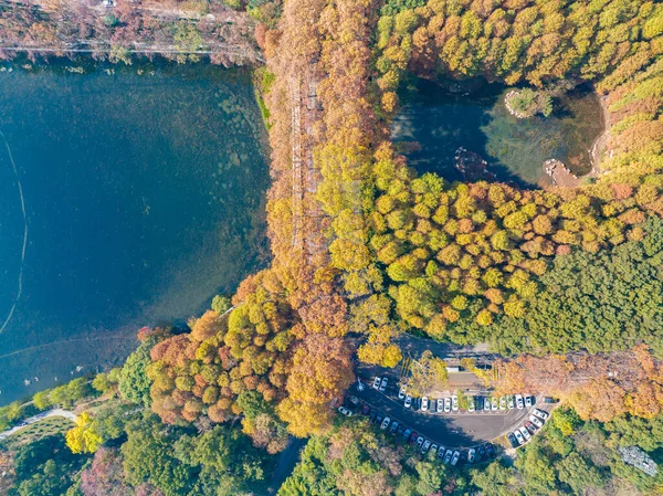 Hubei Wuhan East Lake Escenic Área Paisajes Otoño Tardío — Foto de Stock