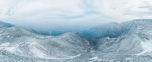 Vintersnö Scen Lushan Scenic Area Jiujiang City Jiangxi Provinsen — Stockfoto