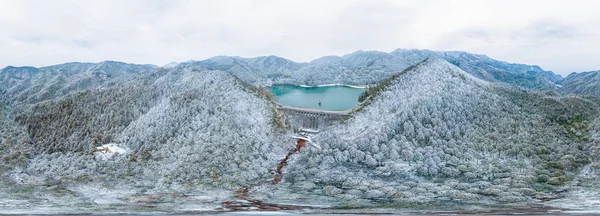Zimní Sněhová Scéna Lushan Scénická Oblast Město Jiujiang Provincie Ťiang — Stock fotografie