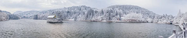 Zimní Sněhová Scéna Lushan Scénická Oblast Město Jiujiang Provincie Ťiang — Stock fotografie