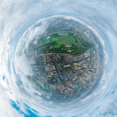 Hubei Wuhan Yaz Kentsel Hava Çizgisi Fotoğraf Sahnesi