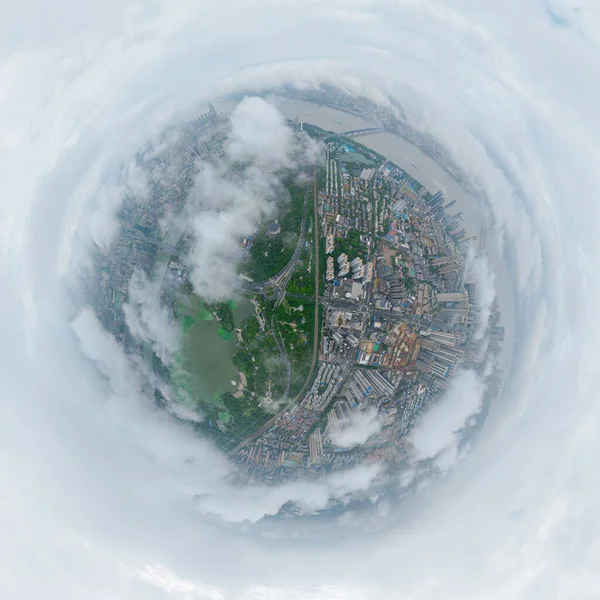 Hubei Wuhan Yaz Kentsel Hava Çizgisi Fotoğraf Sahnesi
