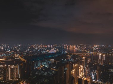 Hubei Wuhan Yaz Kentsel Hava Çizgisi Fotoğraf Sahnesi
