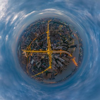 Hubei Wuhan Yaz Kentsel Hava Çizgisi Fotoğraf Sahnesi