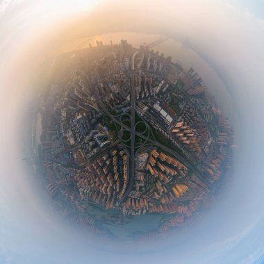 Hubei Wuhan Yaz Kentsel Hava Çizgisi Fotoğraf Sahnesi