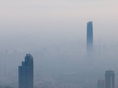 Hubei Wuhan Yaz Kentsel Hava Çizgisi Fotoğraf Sahnesi
