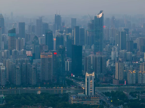 Hubei Wuhan Summer Urban Skyline Aerial Photography Scenery — Foto de Stock