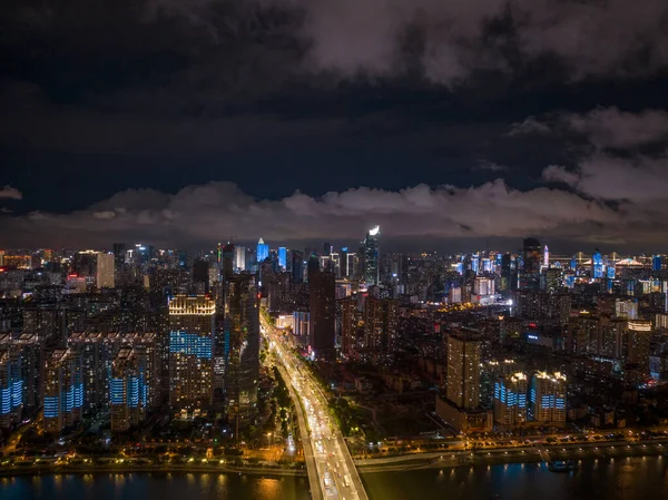 Hubei Wuhan Summer Urban Skyline Aerial Photography Scenery — Zdjęcie stockowe