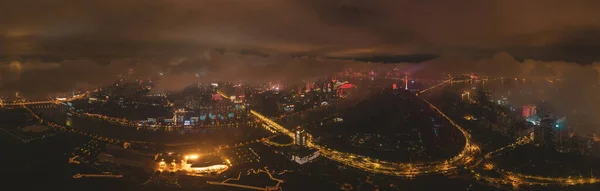 Hubei Wuhan Summer Urban Skyline Aerial Photography Scenery — Zdjęcie stockowe