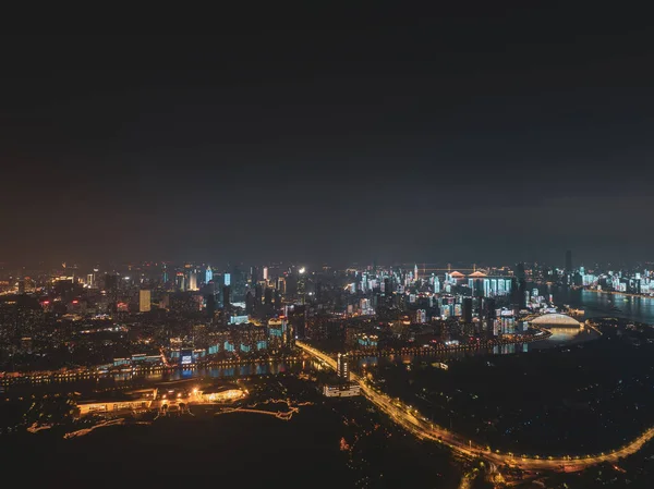 Hubei Wuhan Summer Urban Skyline Aerial Photography Scenery — ストック写真