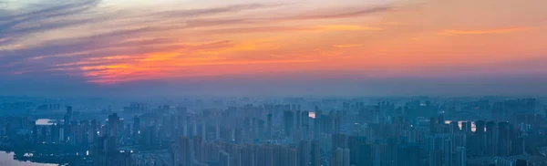 Hubei Wuhan Summer Urban Skyline Letecká Fotografická Scenérie — Stock fotografie