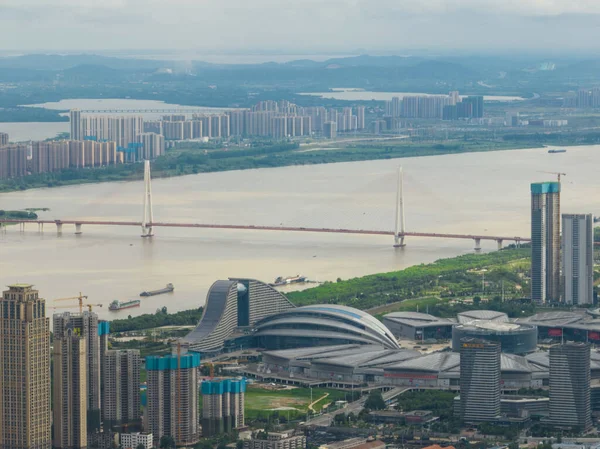 stock image Hubei Wuhan Summer Urban Skyline Aerial photography scenery