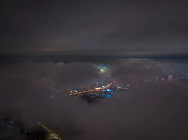 Hubei Wuhan Summer Urban Skyline Aerial Photography Scenery — ストック写真