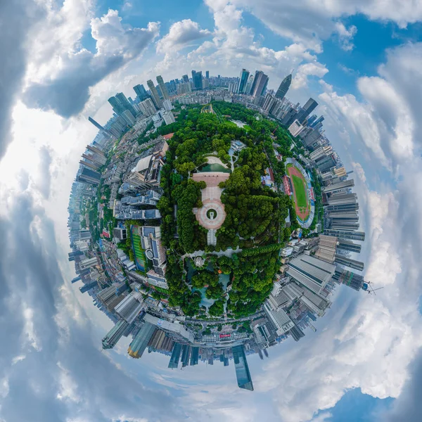 Hubei Wuhan Escenario Urbano Verano Escenario Fotografía Aérea — Foto de Stock
