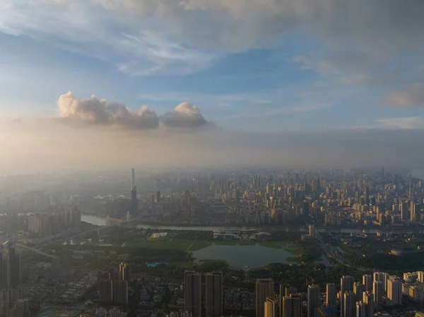 Hubei Wuhan Summer Urban Skyline Aerial Photography Scenery — Zdjęcie stockowe