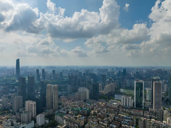 Hubei Wuhan Summer Urban Skyline Aerial Photography Scenery — Stock Fotó