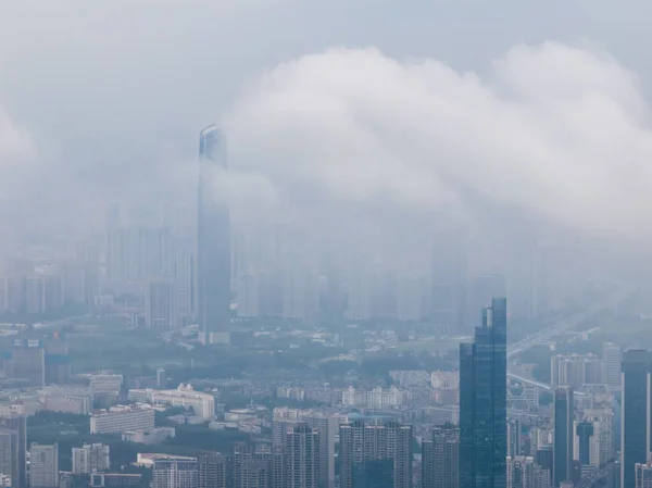 Hubei Wuhan Summer Urban Skyline Photographie Aérienne Paysage — Photo