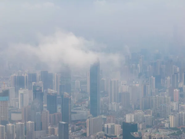 Hubei Wuhan Lato Urban Skyline Krajobrazy Lotu Ptaka — Zdjęcie stockowe