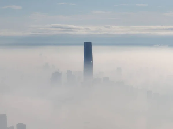 Hubei Wuhan Καλοκαίρι Urban Skyline Αεροφωτογραφία Τοπίο — Φωτογραφία Αρχείου