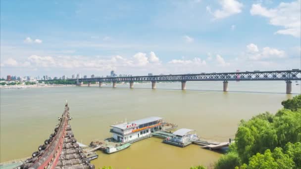 Scenery Wuhan City Skyline Summer — Stockvideo