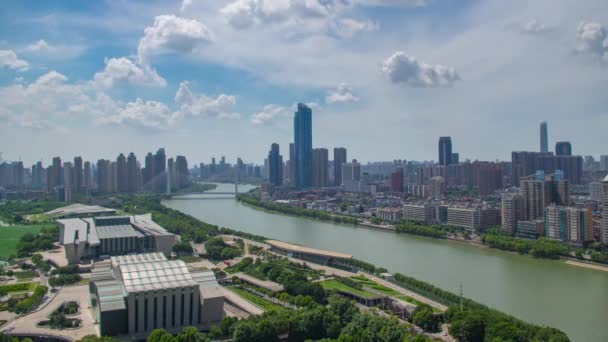 Scenery Wuhan City Skyline Summer — Vídeo de stock