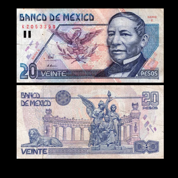 Ξένο νόμισμα λογαριασμούς Μεξικό — Φωτογραφία Αρχείου