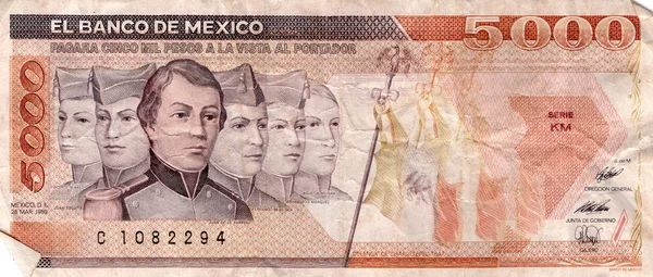 Utländsk valuta räkningar Mexiko — Stockfoto
