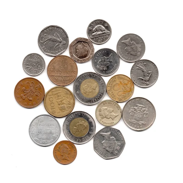 Ausländische Münzen — Stockfoto